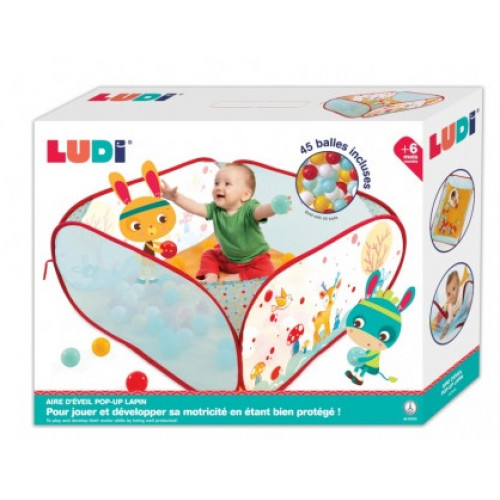 LUDI L20005 Folding playpen with 45 balls